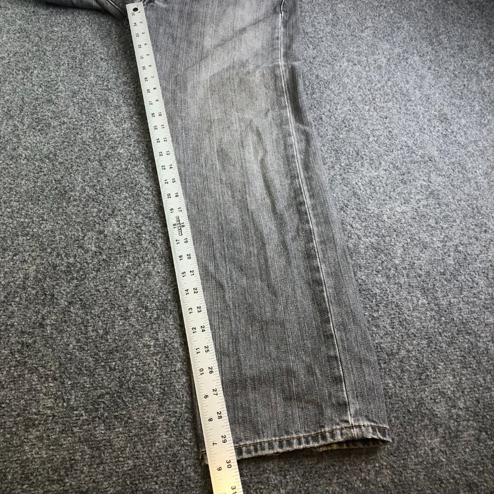 Levis 501 Jeans Mens 32x30 Black Gray Straight Leg Button Fly Faded Y2K - Picture 9 of 13